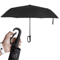 thumbnail image 1 of URBN ELEMNTS Compact Travel Umbrella, Automatic Open Close, Stainless Steel, Black, 1 Count, 1 of 6