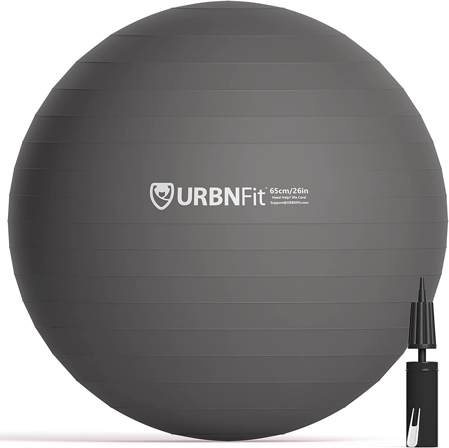 URBNFit Exercise Ball with Quick-Pump - Workout Ball for Stability