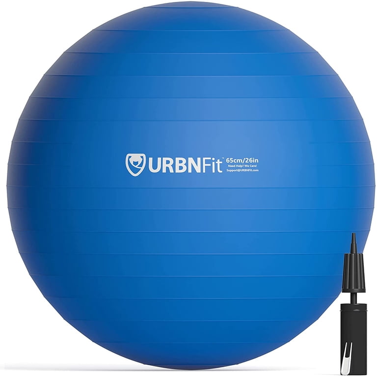 URBNFit Exercise Ball with Quick-Pump - Workout Ball for Stability