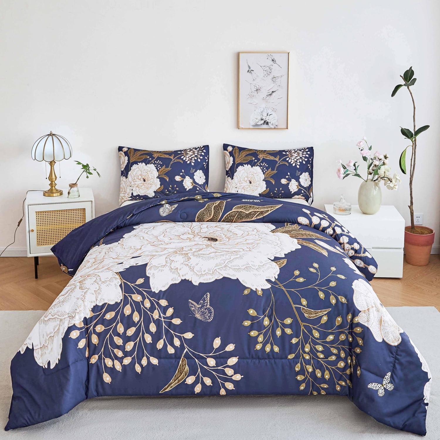 Set di biancheria da letto con copripiumino colorato e glitter, rosa, viola, fantasia magica, per ragazzi e ragazze, fata, da sogno, sfumato, per letto matrimoniale