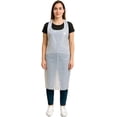 thumbnail image 1 of URBY 100pcs Plus Size Disposable Aprons Extra Wide, Plastic Material, White, 1 of 6