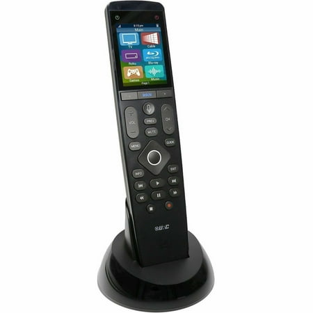 Universal Remote Control - Touch Screen Wand Remote with Microphone - Black