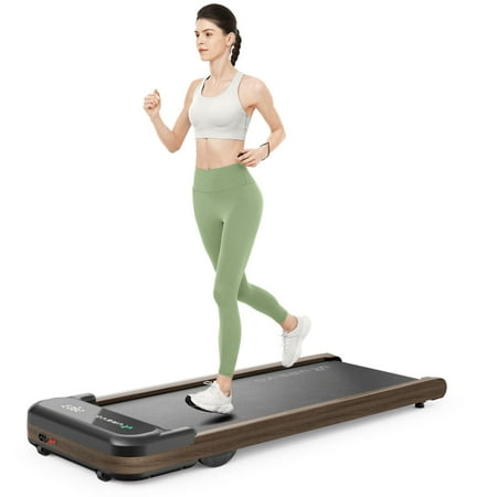 Urevo - Spacewalk E4W Treadmill and Walking Pad - Brown
