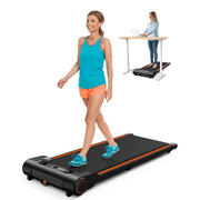 UREVO Walking Pad, Under Desk Treadmill with Remote Control, 0.6-4 mph Compact Treadmills for Home