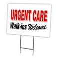 thumbnail image 1 of URGENT CARE WALK-INS WELCOME 12"x16" Yard Sign & Stake outdoor plastic | Advertise Your Business | Stake Included Double Sided Image | Made in The USA, 1 of 3