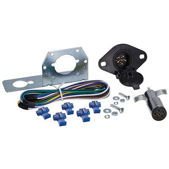 URIAH PRODUCTS Car & Trailer Connector Kit, 6-Way Round UE600010