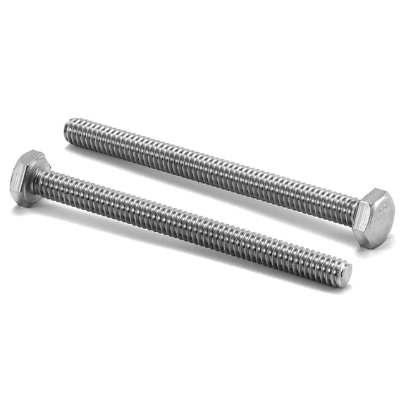 URIJDAS-1/4-20 x 3 Hex Head Screw Bolt, 20Pcs 18-8 (304) Stainless Steel, Fully Threaded, Plain Finish, by