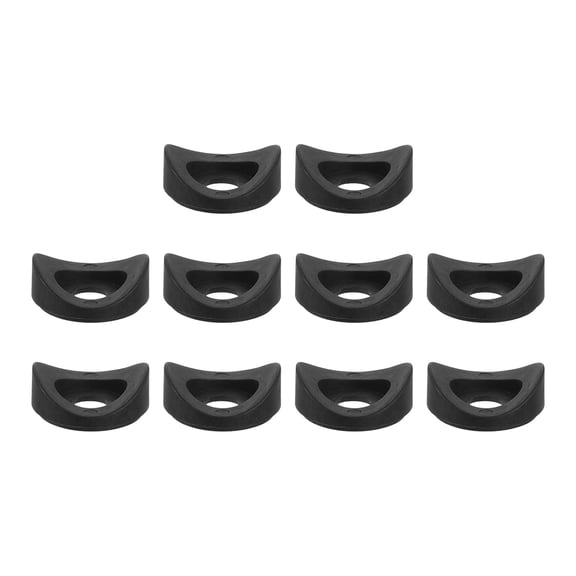 URIJDAS-10Pcs Plastic Round Washers, 14mm x 50mm x 8mm Black PE Concave Washer Spacer Hardware Machine Fastener for Round Tube Fixing