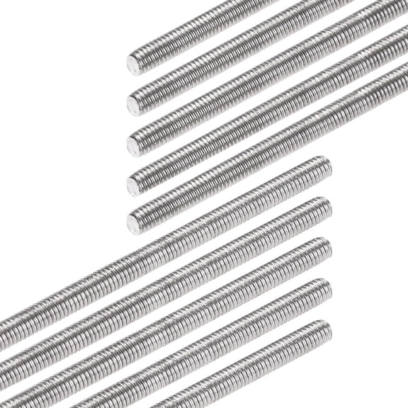URIJDAS-10pcs M3x150mm Fully Threaded Rod 304 Stainless Steel Right Hand Threads Metric Screws All Threaded Rod Studs for Anchor Bolts Clamps Hangers U Bolts RC Car