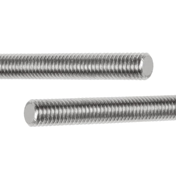 URIJDAS-3/8-16x12 inch Fully Threaded Rod 3/8"-16 2 Pcs Thread Rod 304 Stainless 12" Length Steel Right Hand Threads UNC Threaded Rod All Threaded Rod Studs for Electrical Project