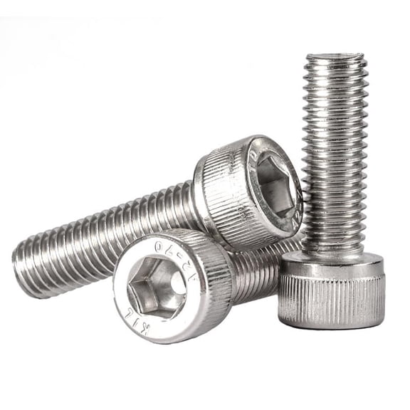 URIJDAS-30pcs M5-0.8x16mm Socket Head Cap Screws Bolts, Stainless Steel 18-8 (304), Bright Finish, Fully Threaded, Allen Socket Drive