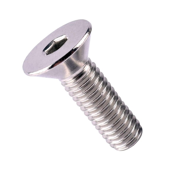URIJDAS-#6-32 x 1/2" Flat Head Socket Cap Screws Countersunk Bolts, Allen Hex Socket Drive, 304 Stainless Steel 18-8, Full Thread, 50Pcs