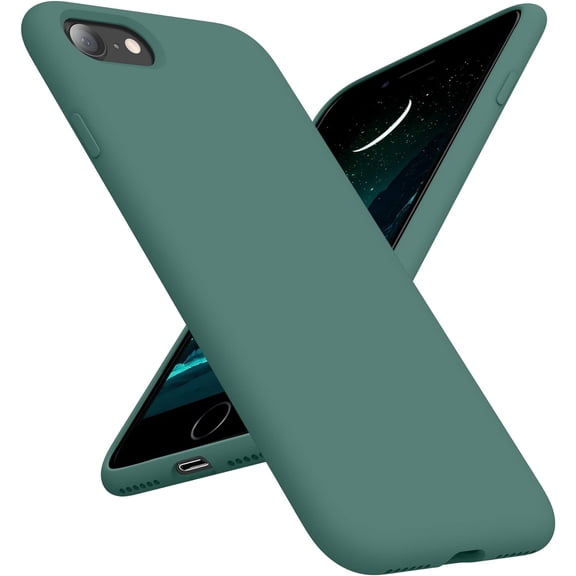URIJDAS-Compatible with iPhone SE Case,iPhone 8 Case,Ultra Slim Fit Phone Cases Liquid Silicone Cover with Full Body Soft Bumper Protection Anti-Scratch Shockproof Case 4.7" (Stone)