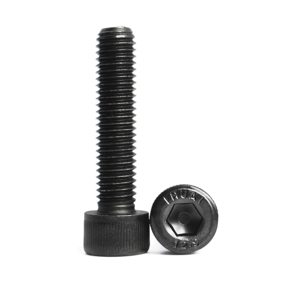 URIJDAS-M10 x 40mm Socket Head Cap Screws Bolts 12.9 Grade Alloy Steel Metric Machine Hex Socket Screw, Black Oxide Finish, Fully Threaded, 10PCS