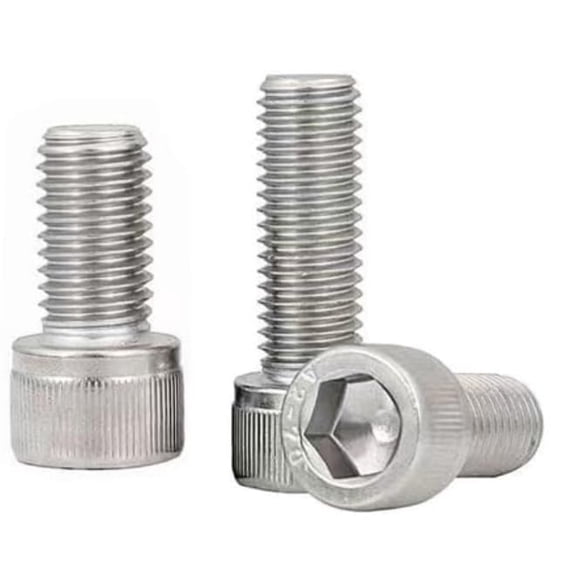 URIJDAS-M12x70mm Socket Head Cap Screws Bolts, 304 Stainless Steel 18-8, Allen Socket Hex Drive, Full Thread, Bright Finish, Pack of 2