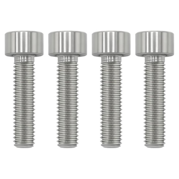 URIJDAS-M5x20 Titanium Bolts (4PC) - Lightweight Design | Ideal for Humid/Salty Environments Socket Head Hex Key | MTB/Road Bike Stem Bolts No Washer | Natural Color