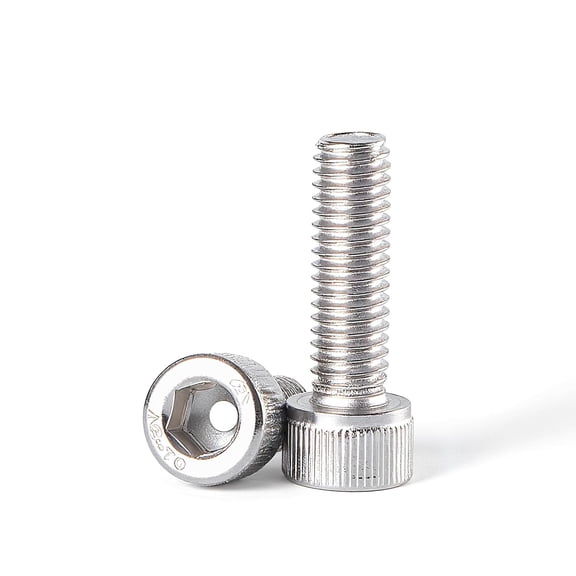 URIJDAS-M8-1.25 x 55mm, 10PCS Hex Socket Head Cap Screws Bolts, 304 Stainless Steel A2-70, Allen Socket Drive, Full Thread, Bright Finish