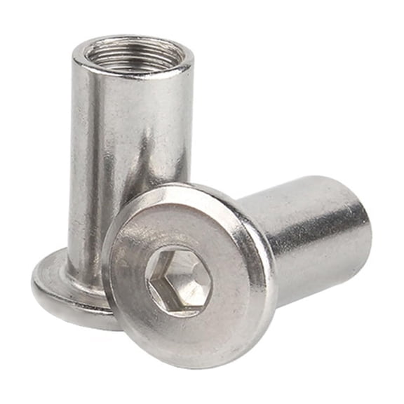 URIJDAS-M8 x 15mm (20 Pack) Rivet Countersunk Hex Socket Cap Insert Nuts