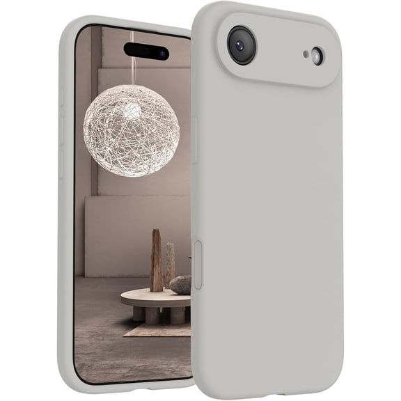URIJDAS-Magnetic for iPhone Air Case, Compatible with MagSafe, [Integrated Silicone Camera Control Button] [Camera Protection] Microfiber Lining Phone Case for iPhone 17 Air, 6.5", Natural Titanium