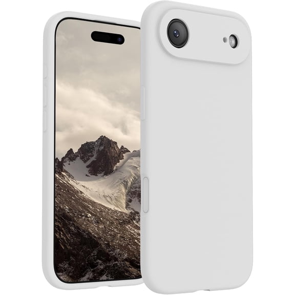 URIJDAS-Magnetic for iPhone Air Case, Compatible with MagSafe, [Integrated Silicone Camera Control Button] [Camera Protection] Microfiber Lining Phone Case for iPhone 17 Air, 6.5", White