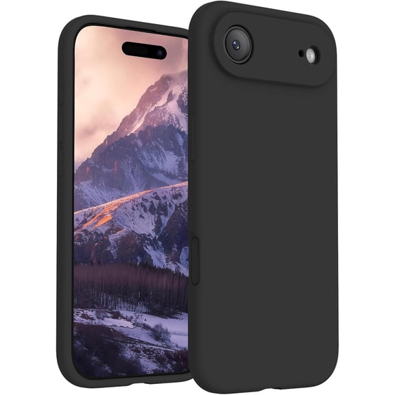URIJDAS-Magnetic for iPhone Air Case, Compatible with MagSafe, [Integrated Silicone Camera Control Button] [Camera Protection] Microfiber Lining Phone Case for iPhone 17 Air, 6.5", Black