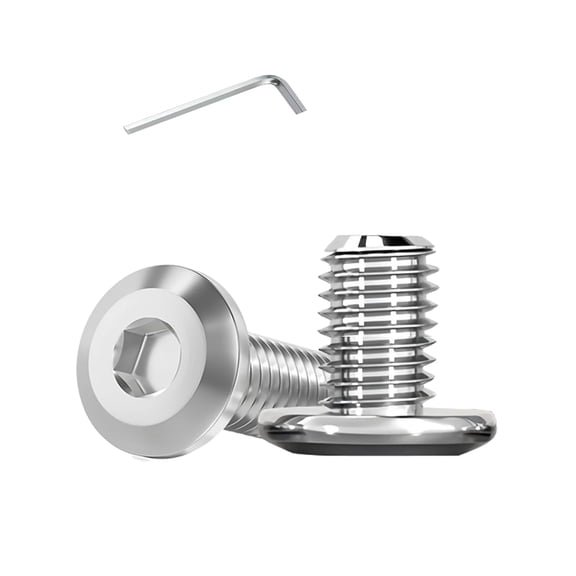 URIJDAS-Metuja 1/4-20x3/8 Flat Head Hex Socket Cap Screws Bolts,304 Stainless Steel Fully Threaded Machine Screws with Hex Key (50PCS) Corrosion-Resistant for Furniture/Machinery