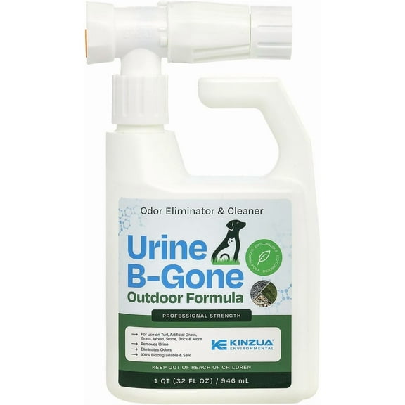 Kinzua Environmental Enzyme Cleaner, Pet Yard Odor Neutralizer - Professional Strength, Natural, Safe for Pets, Multi-Surface Use, 32 fl oz