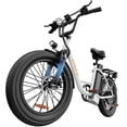 thumbnail image 1 of URLIFE 20"*3.0 Electric Bike for Adults,1000W Peak Motor,48V 13AH Remobavle Battery,28MPH Max Speed, 7-Speed Mountain Ebike,UL2849-White, 1 of 8