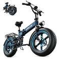 thumbnail image 1 of URLIFE 750W Folding Electric Bikes for Adult,20'' 4.0 Fat Tire Ebike,20Mph Max Speed,48V 13Ah Removable Battery,Commuting E Bike UL2849,Class 2, 1 of 14