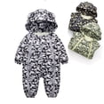 thumbnail image 1 of URMAGIC 0-18M Baby Winter Warm Camouflage Print Hooded Jumpsuit Puffer Coat Romper Snowsuit for Newborn Infant Toddler Boys Girls, 1 of 12