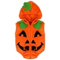 thumbnail image 1 of URMAGIC 0-18M Newborn Infant Baby Boys Girls Halloween Pumpkin Cosplay Costume Toddler One-Piece Hooded Zip-up Outfits Romper Bodysuit, 1 of 8