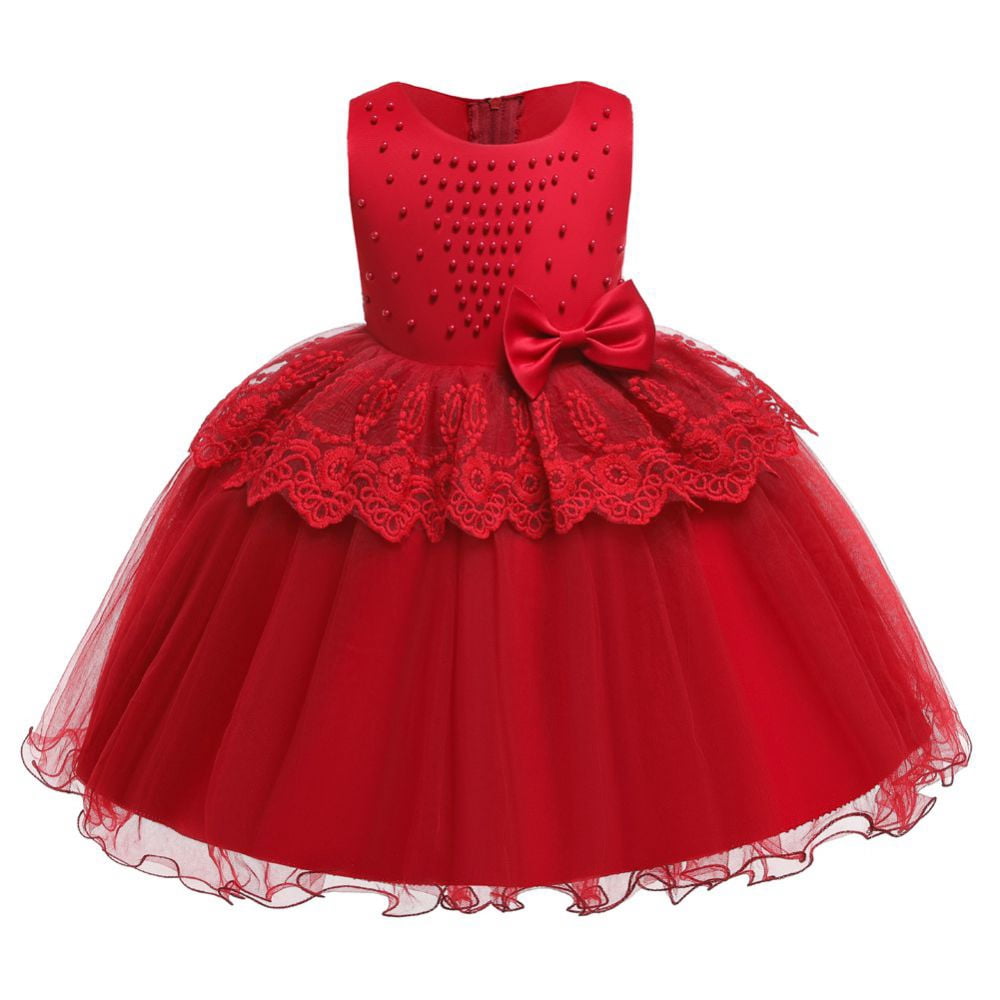 URMAGIC 0-8T Baby Girls Dress Formal Gowns Pageant Birthday Lace ...