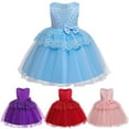 thumbnail image 1 of URMAGIC 0-8T Baby Girls Dress Formal Gowns Pageant Birthday Lace Wedding Dress Toddler Kid, 1 of 9