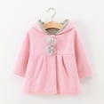 thumbnail image 1 of URMAGIC 1-6T Baby Girls Rabbit Ear Hooded Cloak Coat Fall Winter Outerwear, 1 of 7
