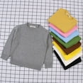 thumbnail image 1 of URMAGIC 1-8T Kid Boy Girl Sweater Toddler Solid Color Knitwear Long Sleeve Knitted Pullover Tops, 1 of 12