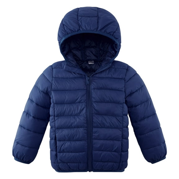 URMAGIC 2-16T Child Warm Light Puffer Jacket Padded Quilted Hooded Coat for Boys Girls