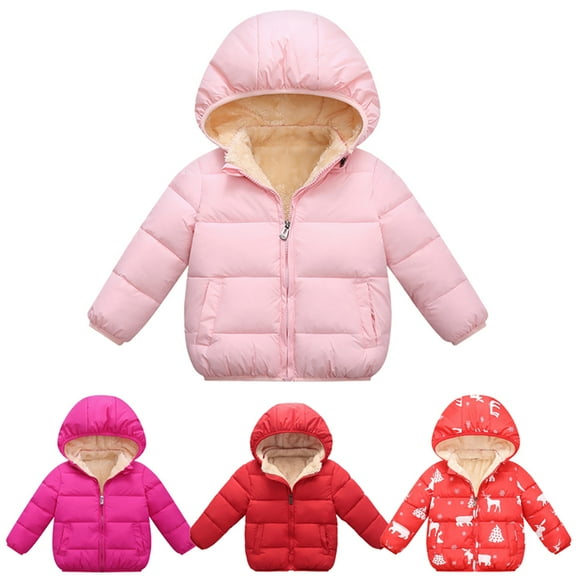 URMAGIC 2-6T Toddler Baby Hooded Down Jacket Boys Girls Kids Thicken Warm Winter Coat Outerwear