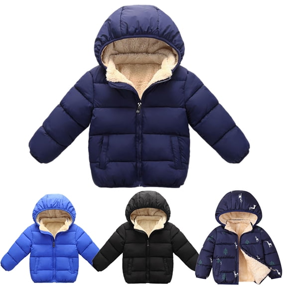 URMAGIC 2-6T Toddler Baby Hooded Down Jacket Boys Girls Kids Thicken Warm Winter Coat Outerwear