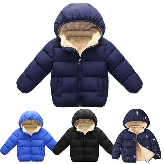 URMAGIC 2-6T Toddler Baby Hooded Down Jacket Boys Girls Kids Thicken Warm Winter Coat Outerwear