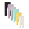 thumbnail image 1 of URMAGIC 2-7 Years Toddler Girls Basic Solid Cotton Legging Kids Stretch Leggings, 1 of 6