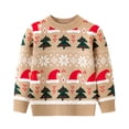 thumbnail image 1 of URMAGIC 2-7T Kid Boy Girl Christmas Cute Sweater Xmas Tree Knit Pullover, 1 of 6