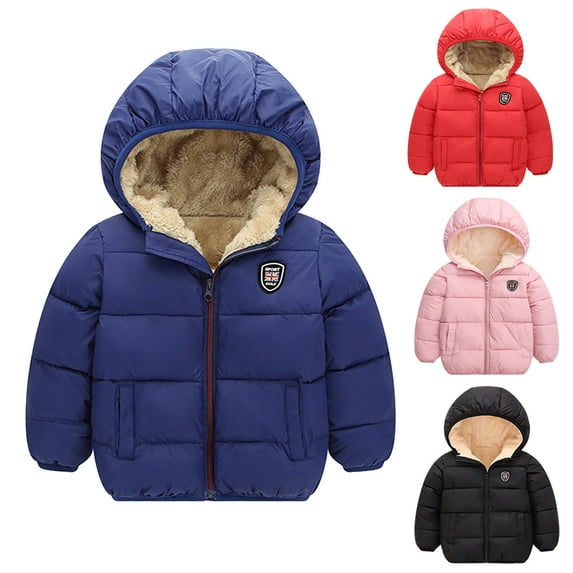 URMAGIC 2-7T Winter Coats for Kids with Hoods (Padded) Light Puffer Jacket for Baby Boys Girls, Toddlers