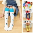 thumbnail image 1 of URMAGIC 3-10 Years Old Girls Knee High Socks Kids Cute Funny Cartoon Pattern Long Boot Socks 1 Pairs, 1 of 7