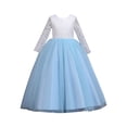 thumbnail image 1 of URMAGIC 3-13T Girl Long Sleeve Embroidery Princess Pageant Dresses Kids Prom Ball Gown Dresses, 1 of 5