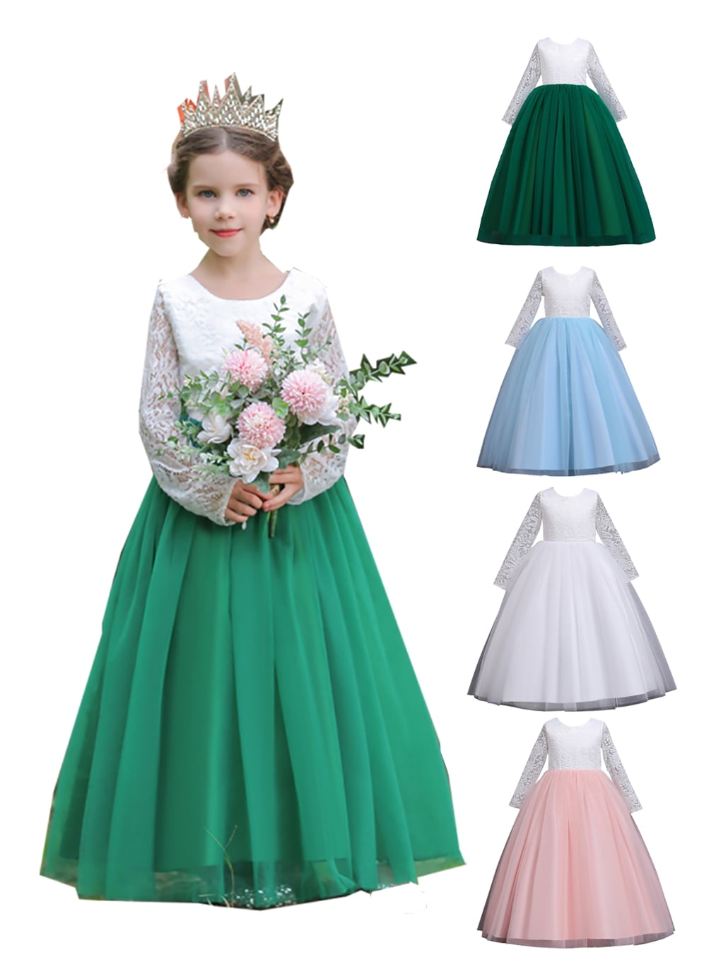 Girls Pageant Dresses Girls Birthday Princess Dresses Children's Prom Dresses