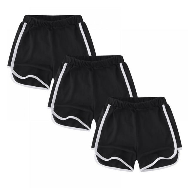 URMAGIC 3 Packs Girls Boys Running Shorts Quick Dry Kids Athletic Shorts Active Shorts Workout