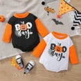 thumbnail image 1 of URMAGIC Baby Boy Girl Halloween Pumpkin Long Sleeve Oversize Romper,Newborn, 1 of 12