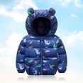 thumbnail image 1 of URMAGIC Baby Boy Girl Winter Jacket Down Cotton Windproof Warm Winter Coats with Cute Printed 5-6 Years, 1 of 6