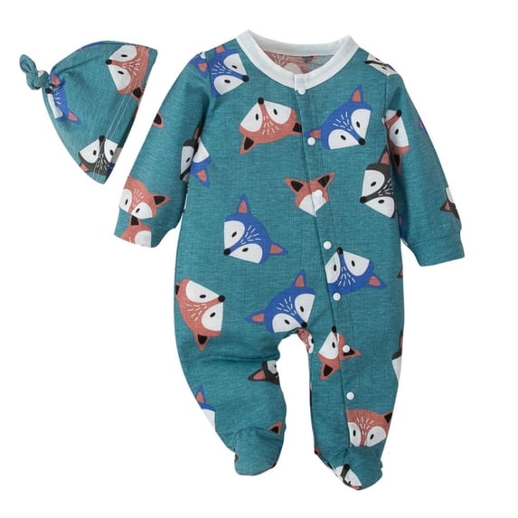 URMAGIC Baby Boy's Romper Jumpsuit, Organic Cotton One-Piece Coverall 0-12 Months