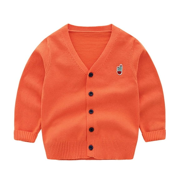 URMAGIC Baby Boys Cardigan Sweater V-Neck, Toddler Knit Button up Knitted Pattern Pullover Sweatshirt 2-8 Years